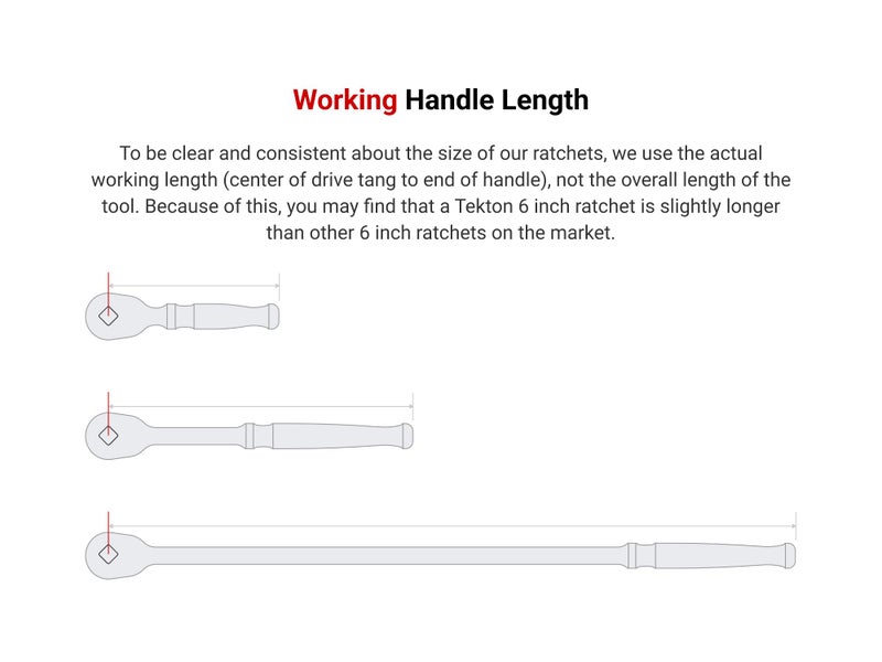 TEKTON 1/4, 3/8, 1/2 Inch Drive Quick-Release Ratchet Set (3-Piece) | SRH91100 - Image 5